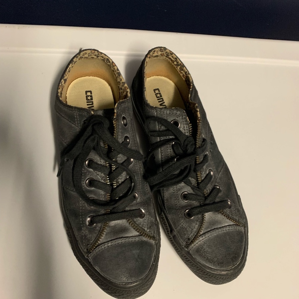 Converse leather motorcycle sneaker